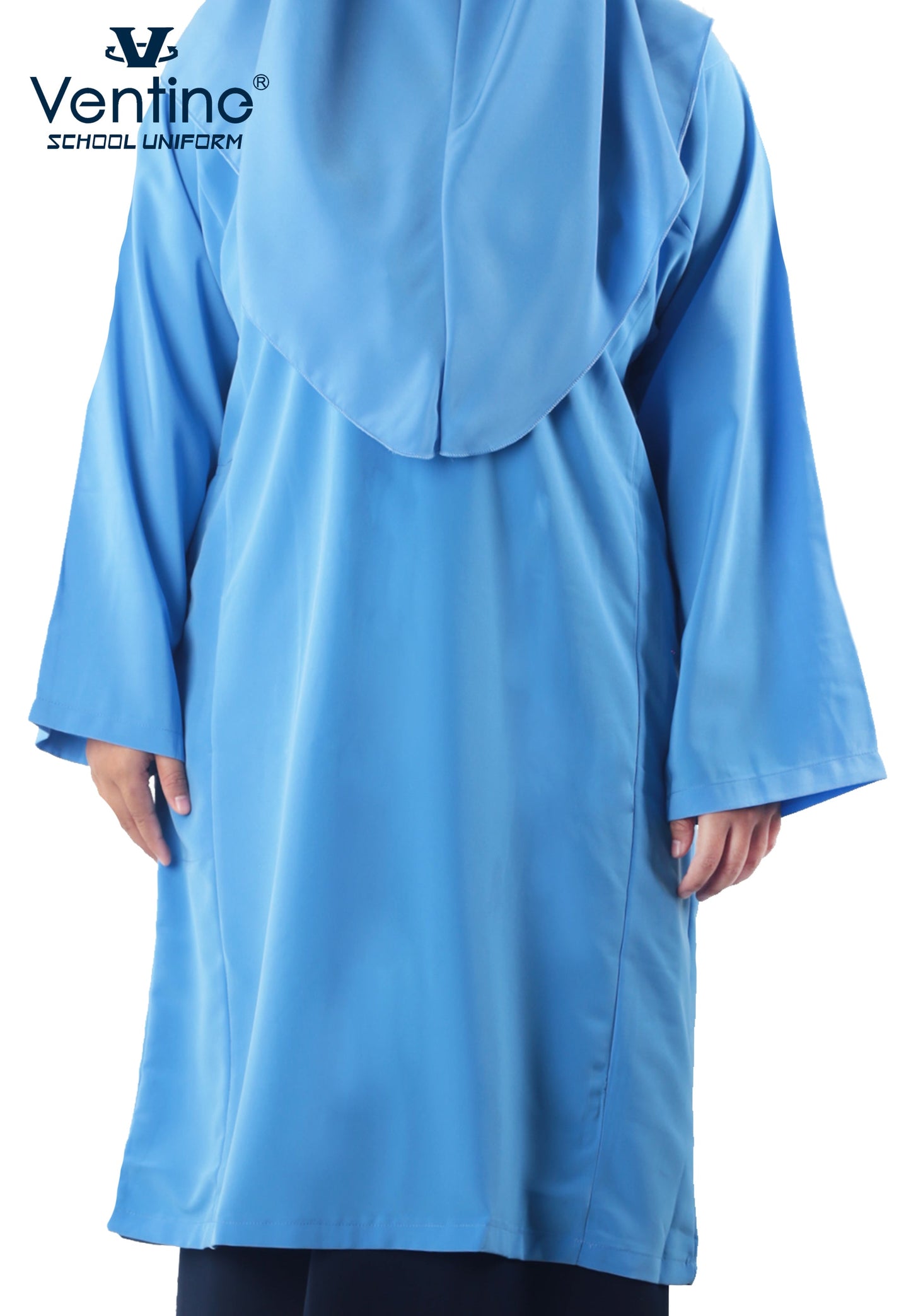 Baju Kurung Pengawas Sekolah Rendah/Menengah Kain Licin 5 Warna (BAJU SAHAJA)