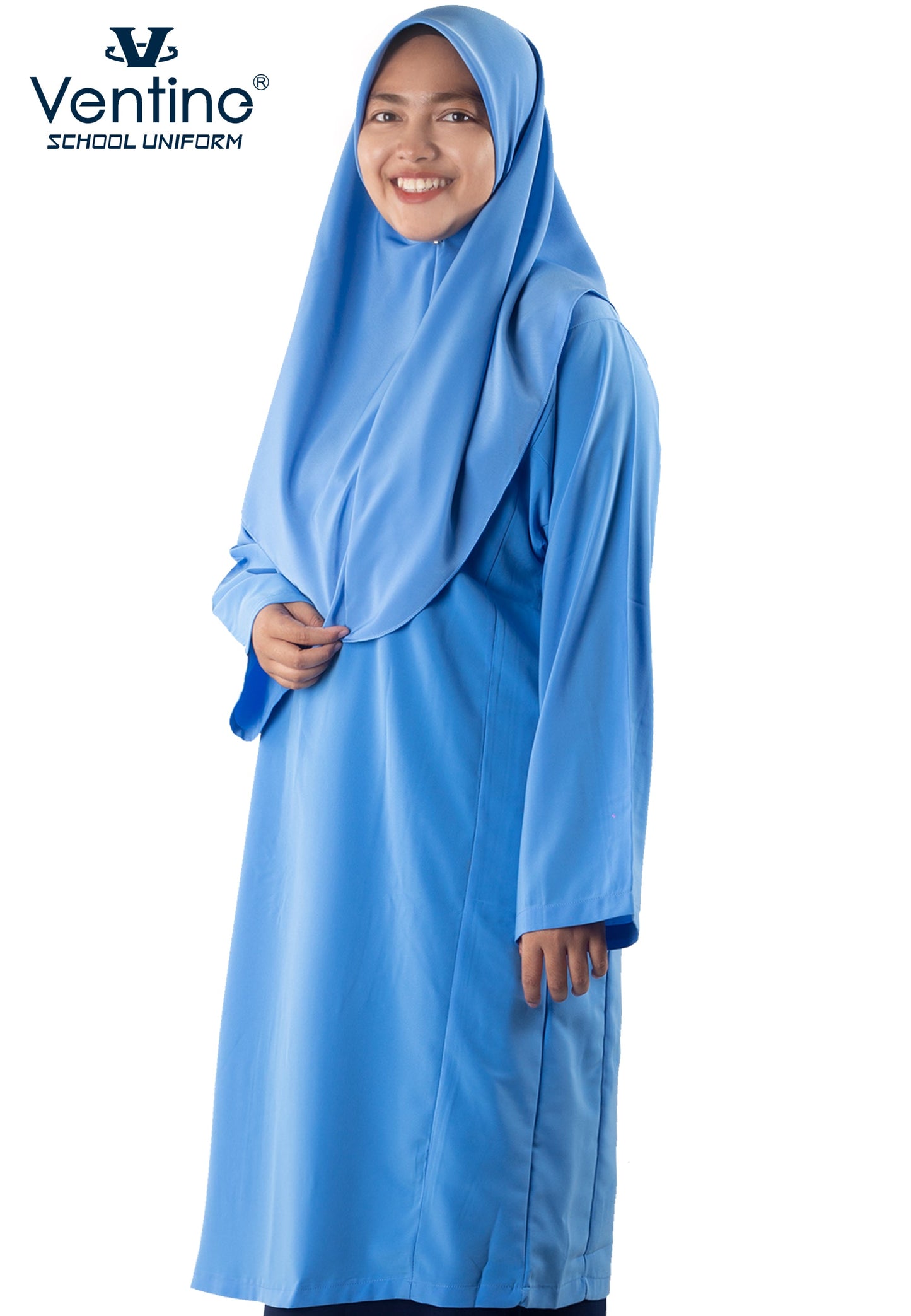 Baju Kurung Pengawas Sekolah Rendah/Menengah Kain Licin 5 Warna (BAJU SAHAJA)