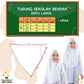 Tudung Putih Sekolah Rendah (1 Lapis) (TUDUNG SAHAJA)